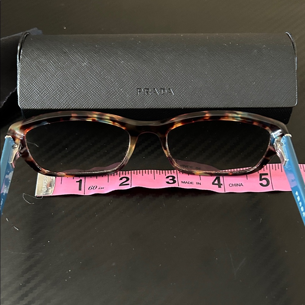 Prada Rx Teal and Tortoise eyeglasses - Picture 9 of 12